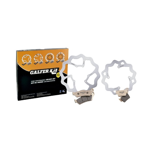 Brake Pads and Brake Disc Kit Galfer Wave Husaberg 250 FE (13-14) KG606W