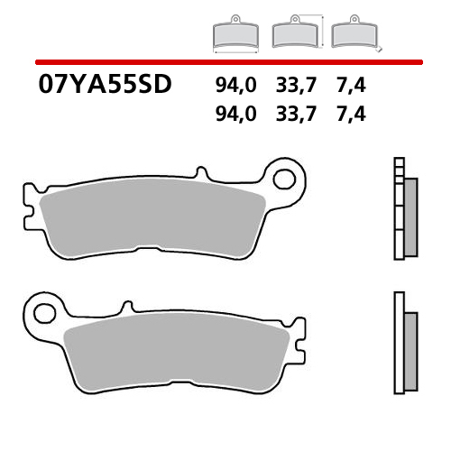 Brake pads Brembo Fantic 300 XE (24-25) front standard 07YA55SD