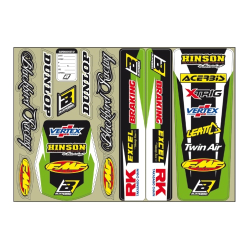 Graphics kit universal - green BL-5428