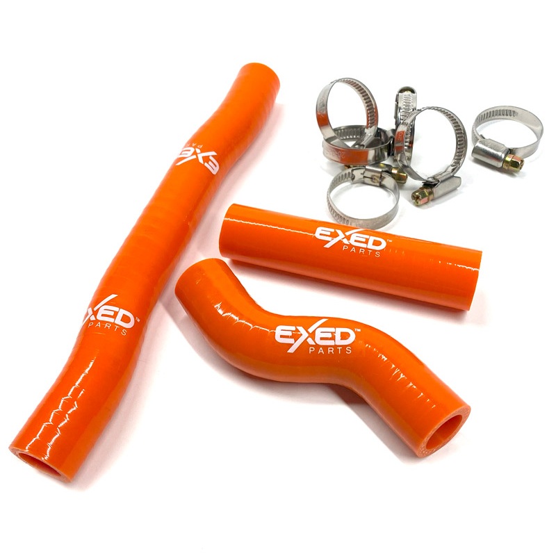 Radiator hoses Husqvarna 250 TC (17-18) orange - Exed E-SH-K1-A
