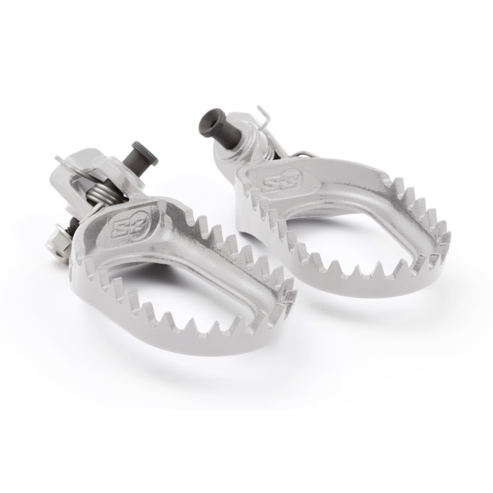 Footpegs steel S3 Beta RR 480 (20-26) rear-set and lowered grey ESK-2761-S