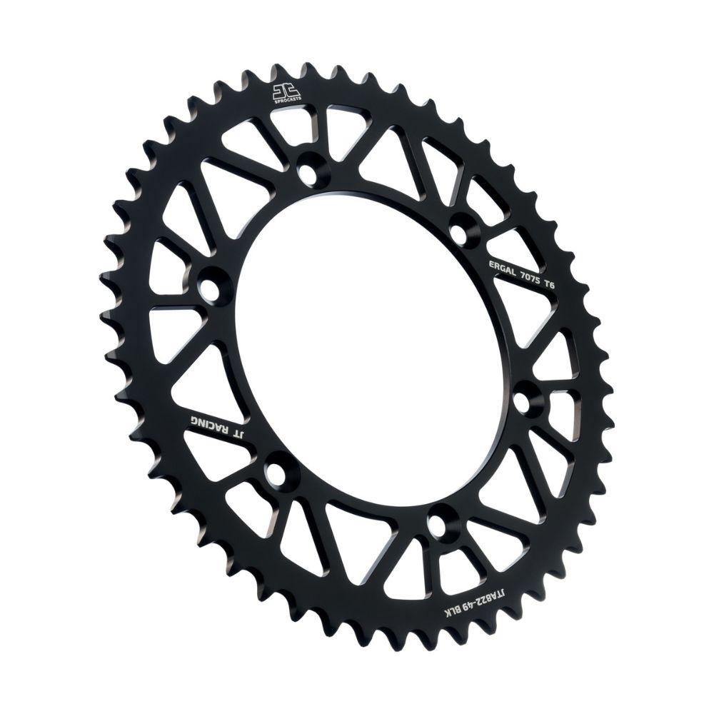 Rear sprocket JT ergal Sherco 250 SEF-R (14-25) 49 teeth black JTA822.49BLK