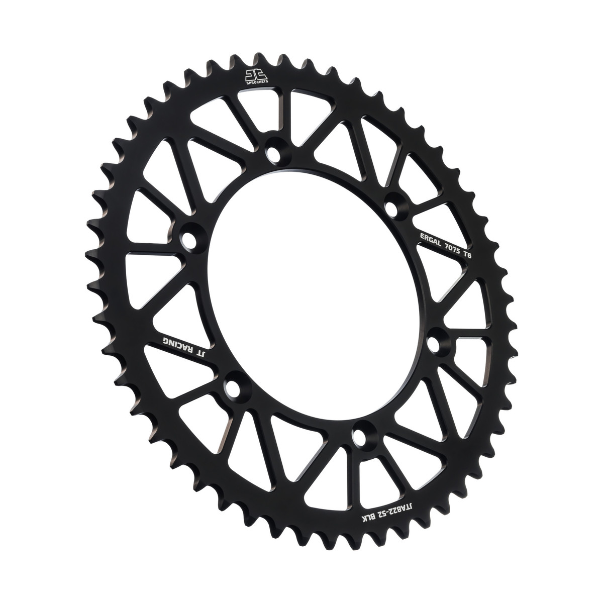 Rear sprocket JT ergal Rieju 250 MR (21-25) 52 teeth black JTA822.52BLK