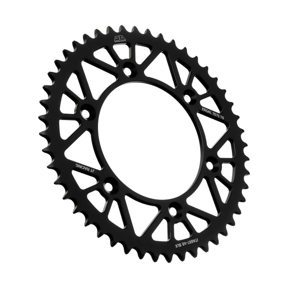 Rear sprocket JT ergal KTM 300 EXC (98-25) 48 teeth black JTA897.48BLK