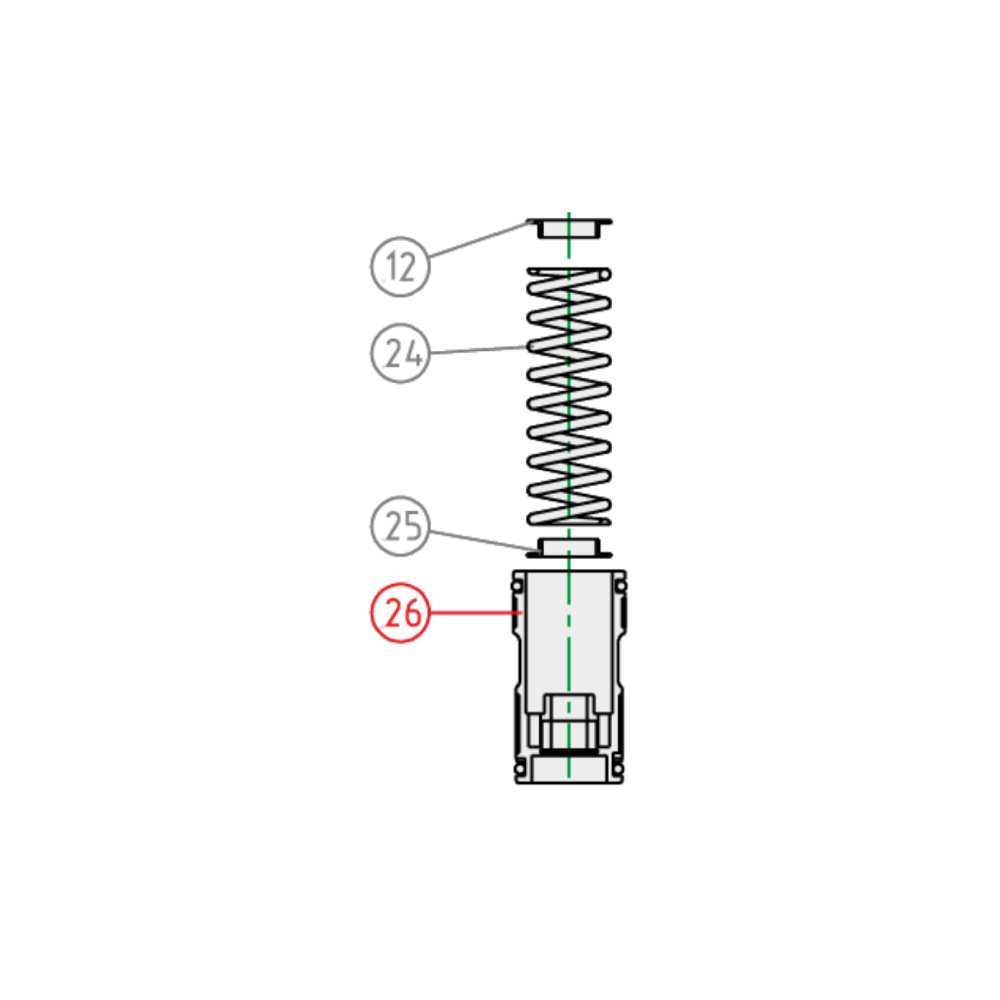 Free piston KYB Fantic 125 XE (21-25) - Complete K110260000901