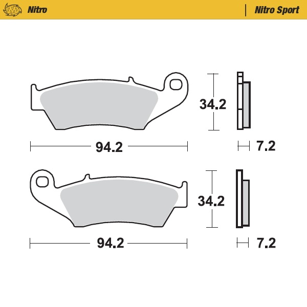 Brake pads Moto Master Kawasaki KX 450 F (06-23) front nitro MM-093422