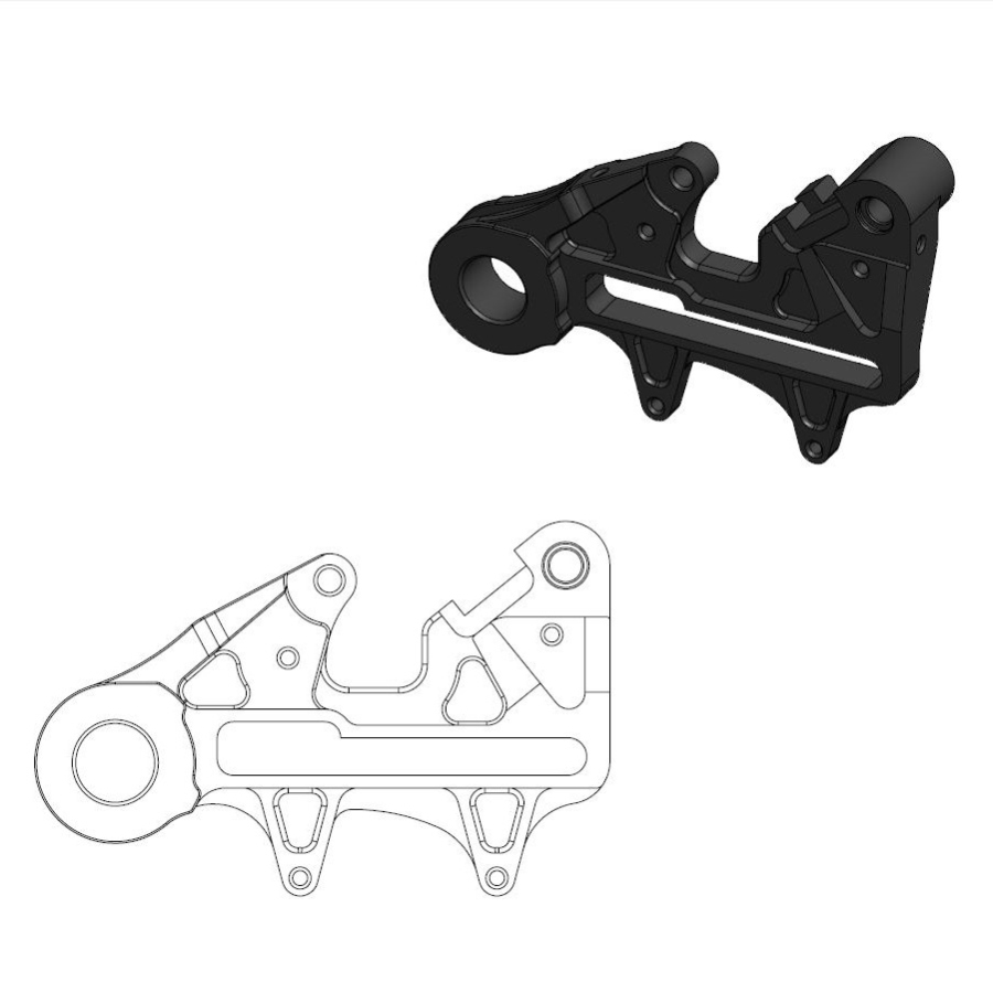 Spacer Husqvarna 125 TC (24-25) rear 240mm - Moto Master MM-211133