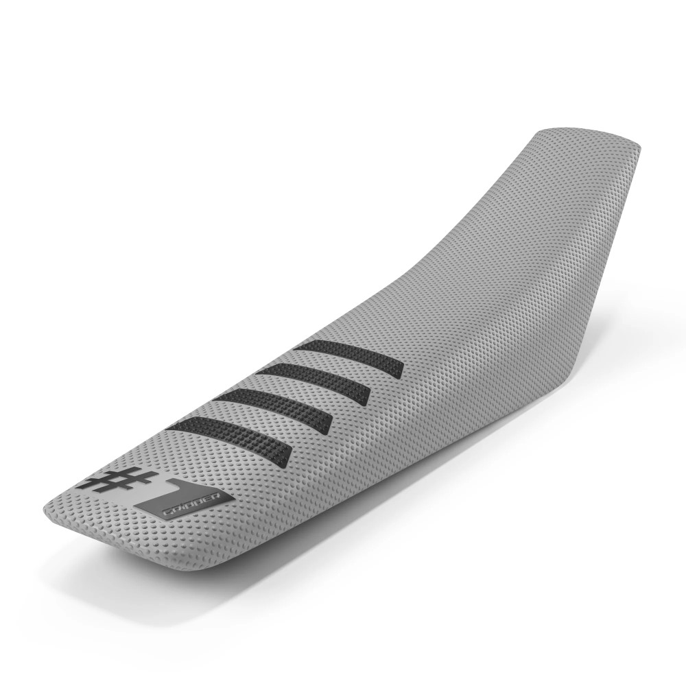 Universal seat cover Onegripper - Ribbed grey chiaro and black
