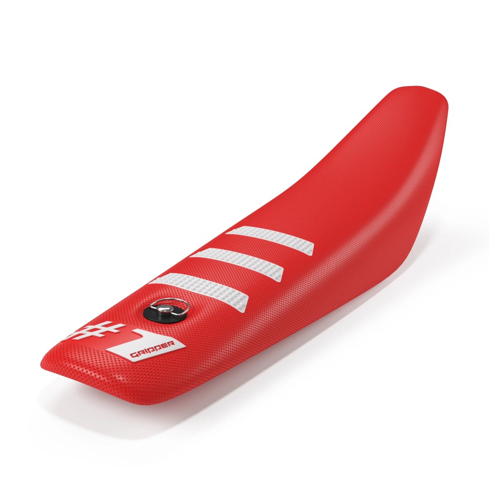Universal seat cover Onegripper - Mini Light Rib red and white