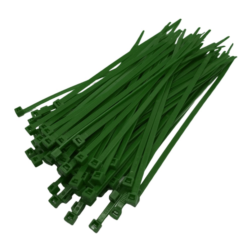 Nylon cable ties Artein 4,5 x 200 mm green